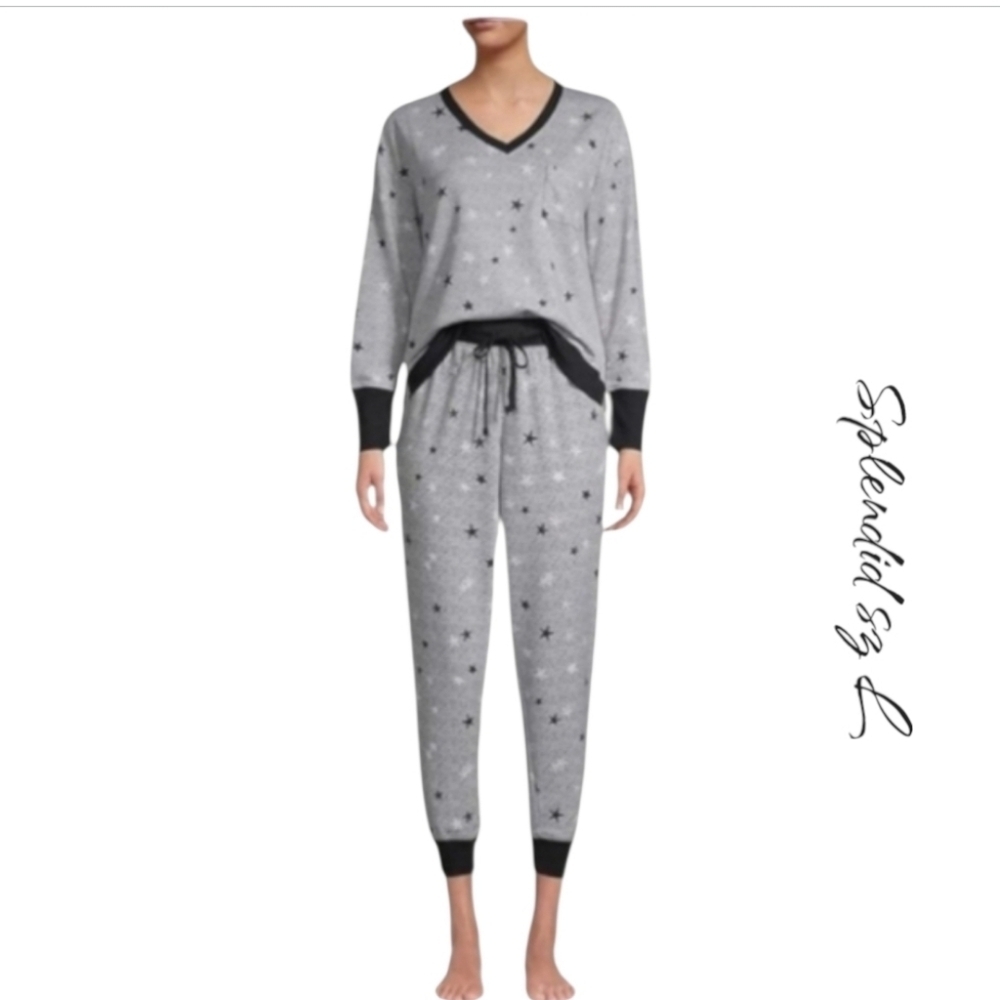 NWT Splendid Gray 2 Piece Pajama Set